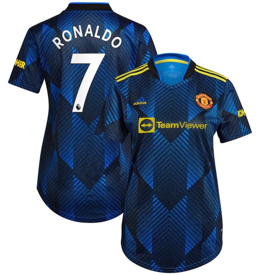 2021/22 Manchester United Women Third Soccer Jersey Shirt Ronaldo #7